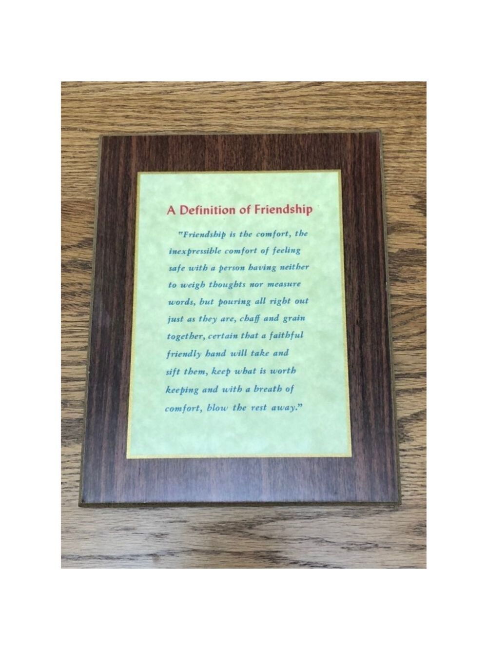 Wall Hanging Friendship Vintage